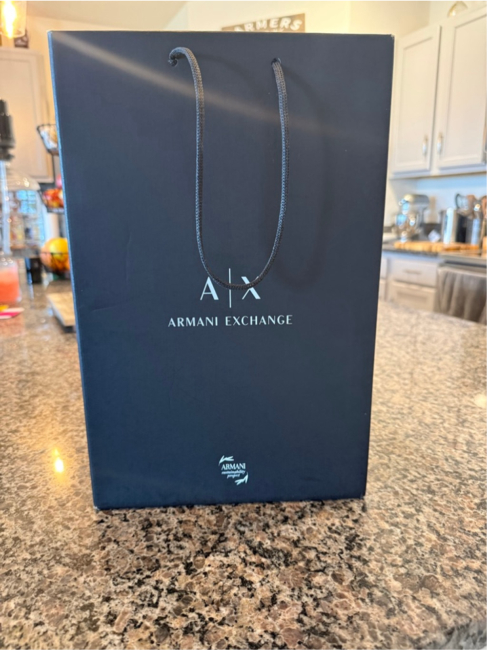 Men's Armani Exchange empty shoe box. ￼